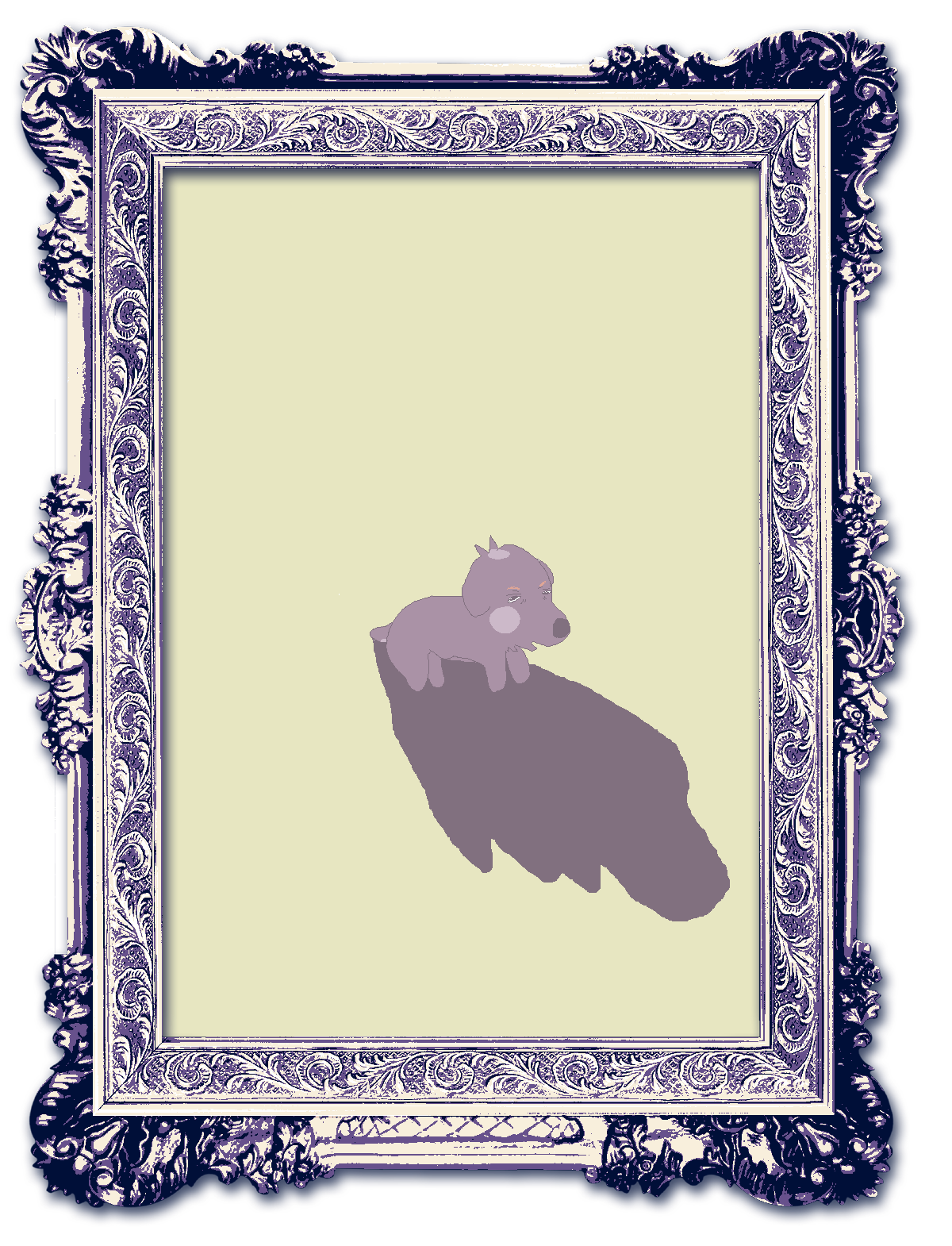 a portrait of max, he's all fucked up here idk what happened to him